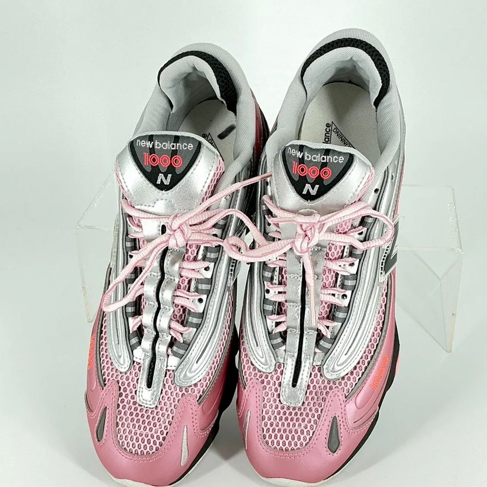 New Balance 1000 Size 11.5 Pink Silver Black Metallic Retro Running Shoes M1000U - Picture 6 of 16